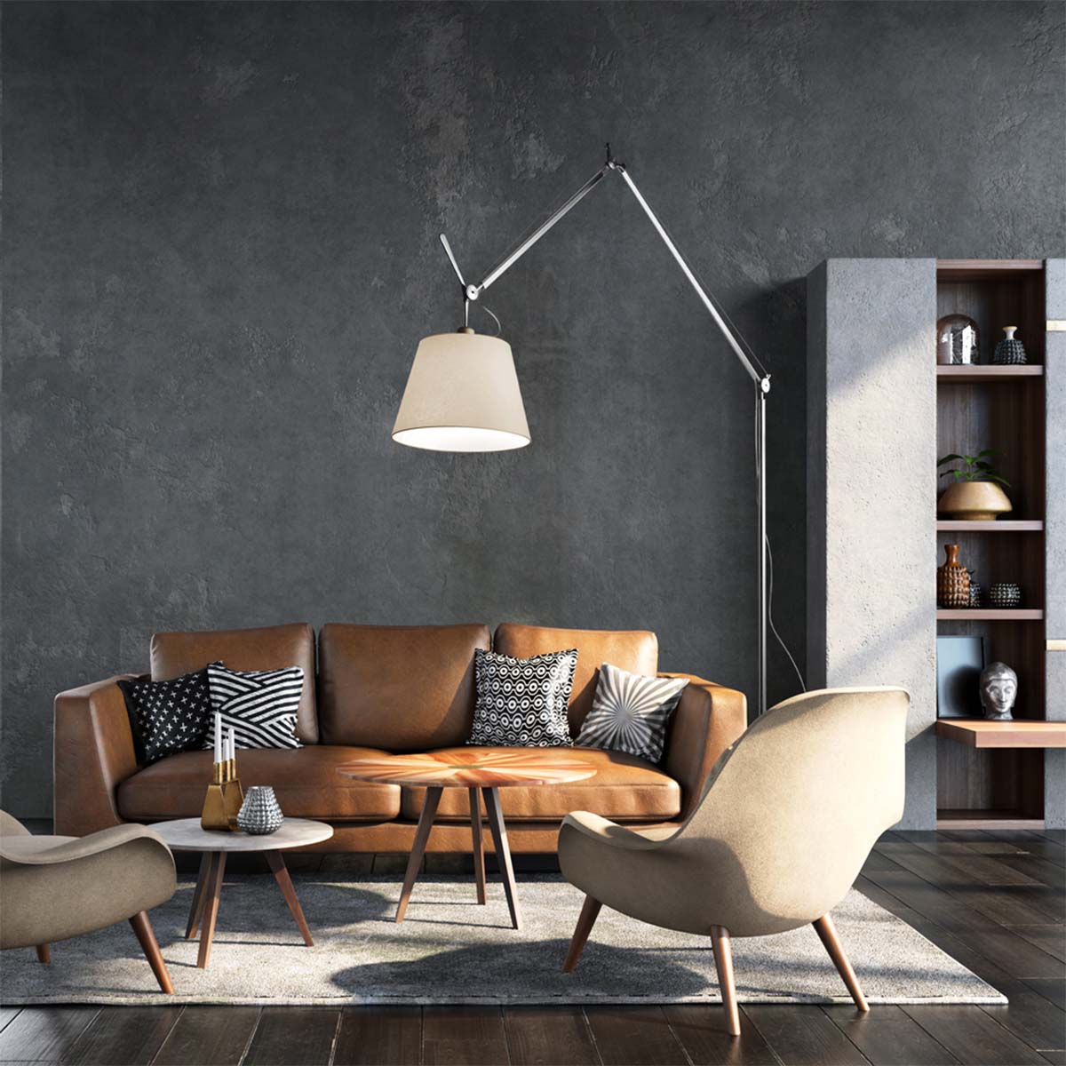 Podna lampa Tolomeo Mega Terra 