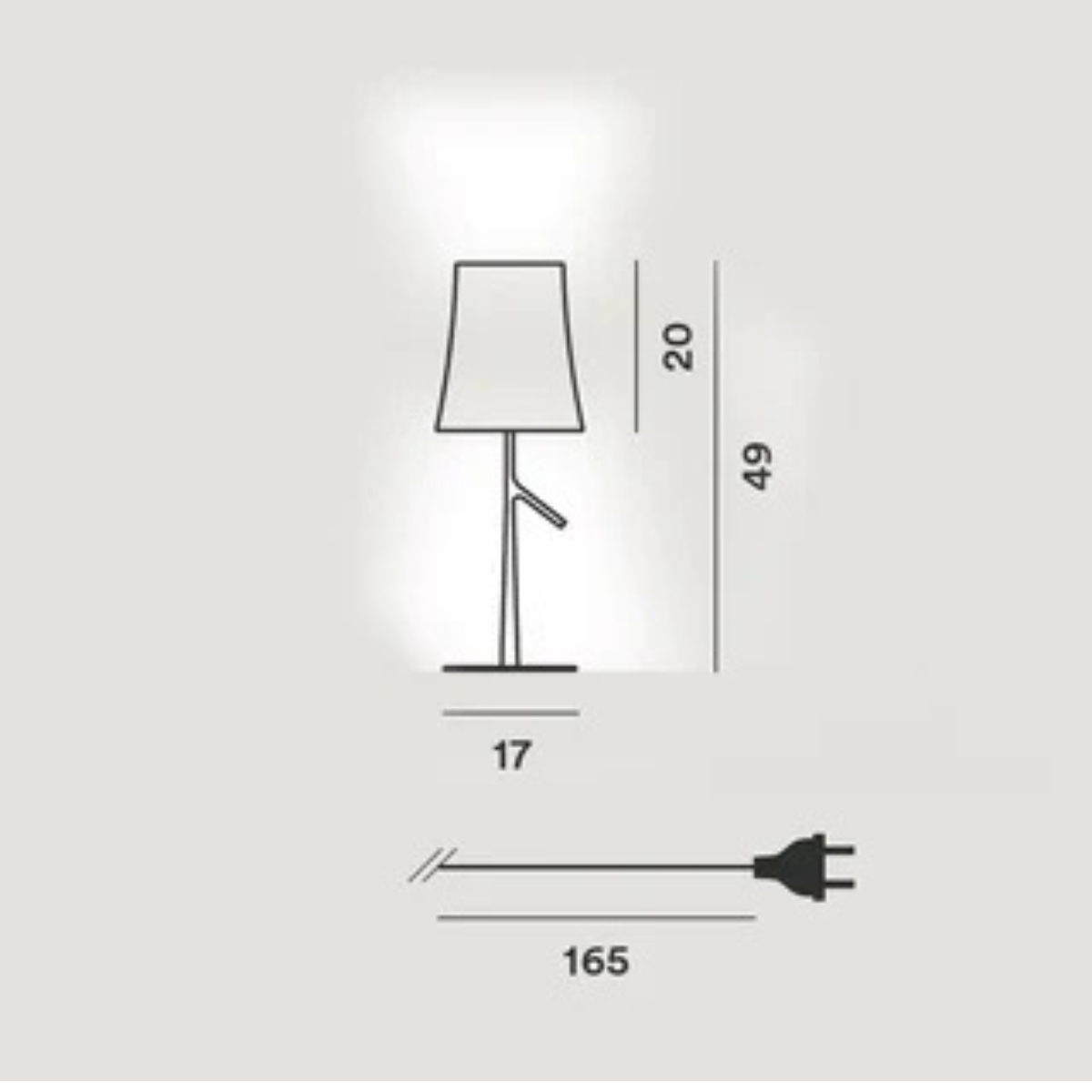 Stona lampa BIRDIE PICCOLA 2210012R1_25 