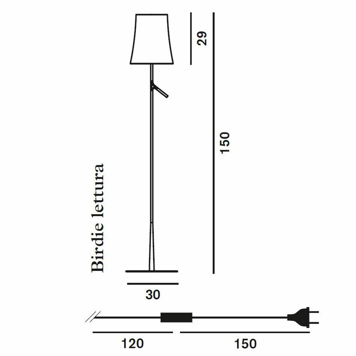 Podna lampa BIRDIE 221004S_25 