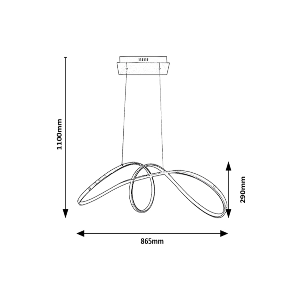 Led visilica Aosha 5358 