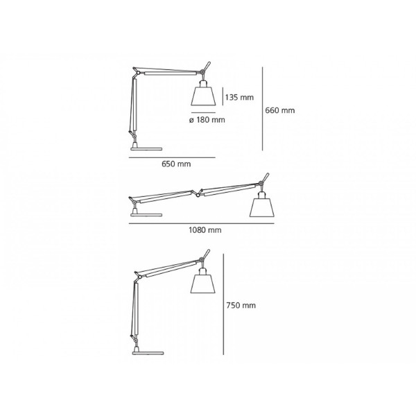 STONA LAMPA TOLOMEO BASCULANTE 0947010A+A004030 