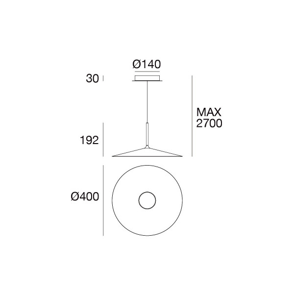 Visilica Led Poe Plus crna - V-8361 